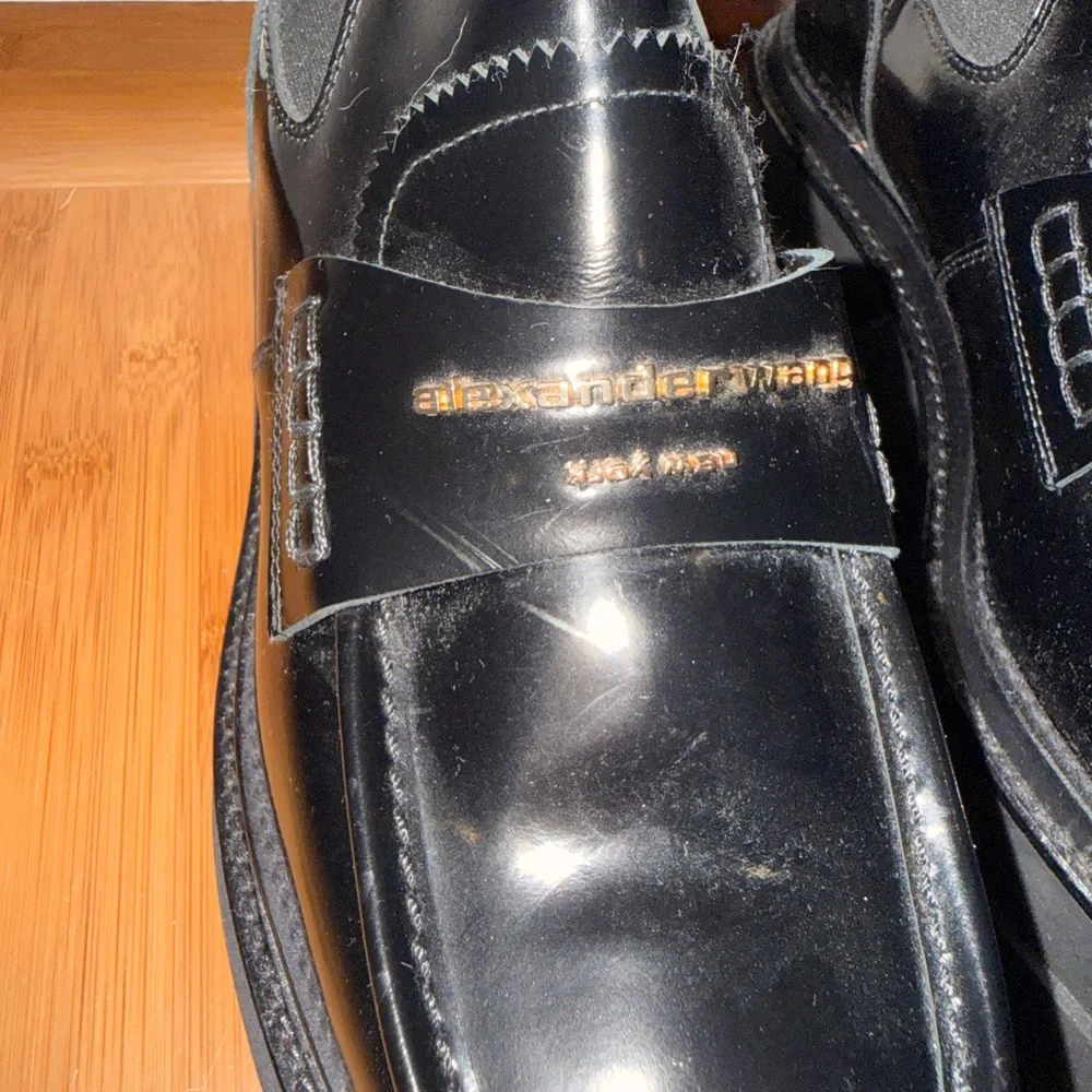 Alexander Wang Carter platform ankle boots in black leather - Picture 7 of 11